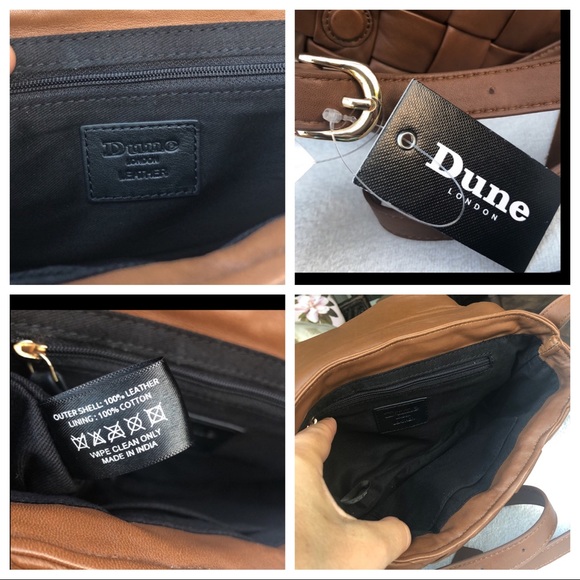 DUNE LONDON woven LEATHER crossbody brown - Picture 14 of 17